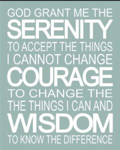 Give us peace and serenity to face the challenges we face today