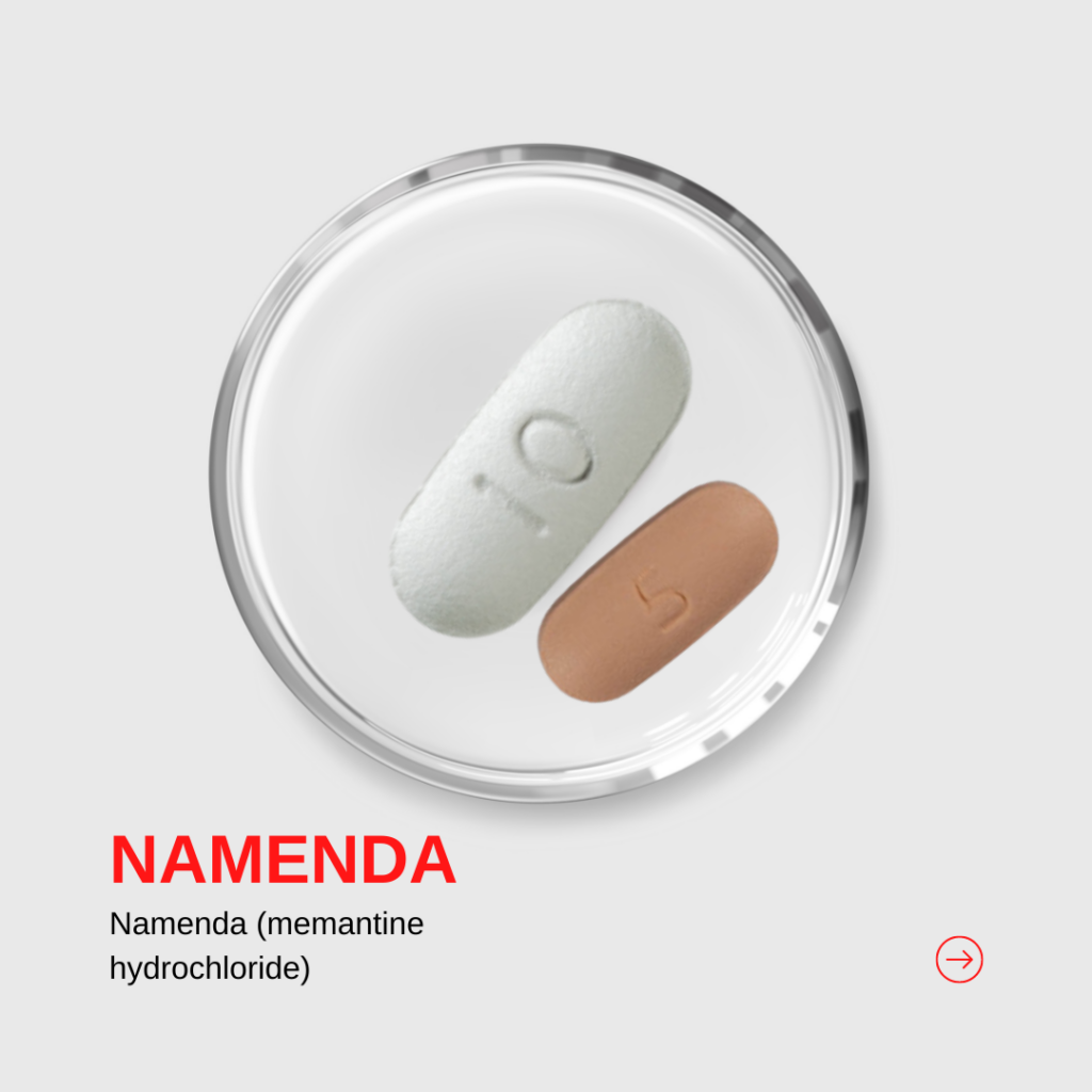 NAMENDA pills 10 mg and 5 mg